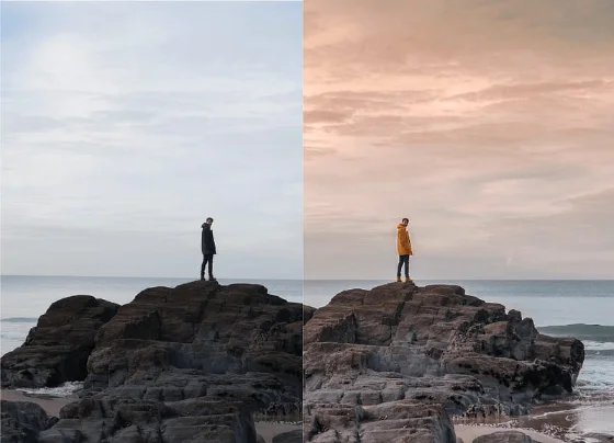 Color grading creative pass showing stylized and artistic color treatment