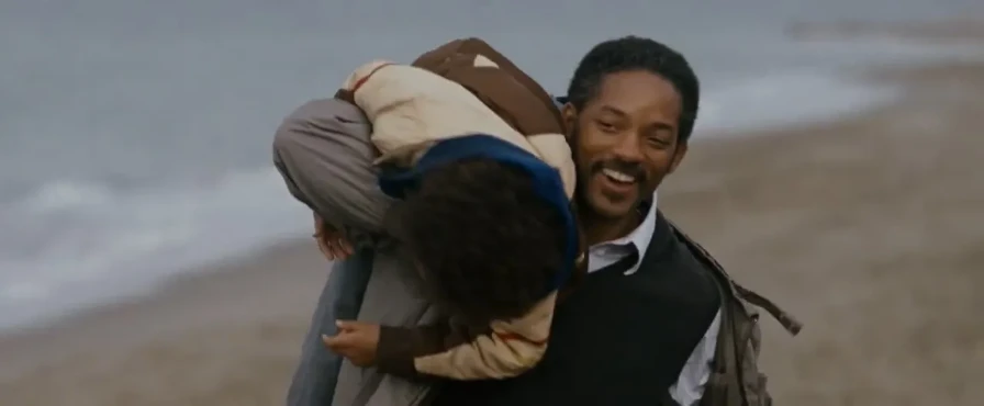 Scene from The Pursuit of Happyness showing emotional storytelling
